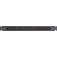 19" 1RU RACK BRUSH PATCH PANEL