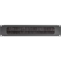 19" 2RU RACK BRUSH PATCH PANEL