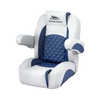 Seamanship Reclining Captain Boat Seat 90°-155° Recline, 19cm Thick Cushion