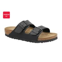 Birkenstock Arizona Birko-Flor Narrow Fit Sandal (Black, Size 41 EU)