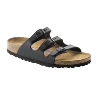 Birkenstock Unisex Florida Birko-Flor Soft Footbed Sandals (Black, Size 37 EU)