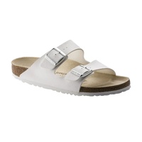 Birkenstock Arizona Birko-Flor Regular Fit Sandal (White, Size 37 EU)