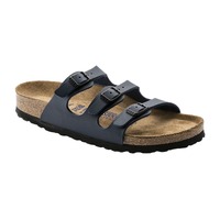 Birkenstock Unisex Florida Birko-Flor Soft Footbed Sandals (Blue, Size 37 EU)