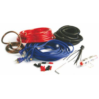 Aerpro 8 Awg 450w max Amp Wiring kit 2CH 0.8M black 8 GA ground cable