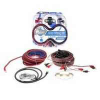 8 Awg 450w max Amp Wiring kit 4CH 5.5M Red Power Cable with O-Ring Terminal 