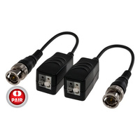 DOSS Mini Passive BNC Balun Push Pin Terminal HD Version Pair
