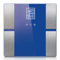 SOGA Digital Electronic LCD Bathroom Body Fat Scale Weighing Scales Weight Monitor Blue