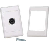 Dynalink 4 Pin Neutrik Speakon Horizontal Speaker Wallplate Dual Cover