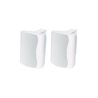 OPUS ONE C0910 IP54 45W 8 Ohm Wall Mount Speaker Pair Mylar Dome Tweeter White