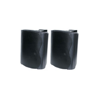 OPUS ONE C0916 85W IP54 8 Ohm Wall Mount Black Speaker Pair Silk Dome Tweeter