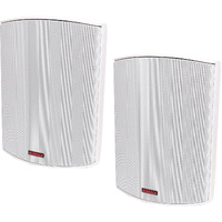 REDBACK 50W - 85W 100V 8 Ohm Wall Mount Speaker Pair IP54 Rated White C0917C