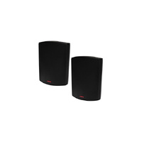 REDBACK 50W - 85W 100V 8 Ohm IP54 Rated Wall Mount Speaker Pair C0918C Black