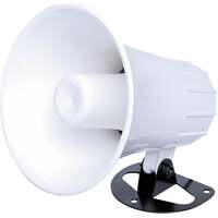 Redback15W 8 Ohm Weather Proof IP54 Plastic PA Horn Speaker White