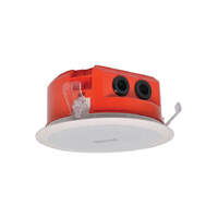 Oneshot EWIS Ceiling Speaker White Metal Grille 4 Way Terminals 100mm 100V 5W