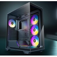 Antec C3 ARGB Black ATX,  270 Degrees View, 4x ARGB PWM Fans control, USB-C, 36CM top, 24cm Front. Cable Management, GPU 41.5 CM. Ultra Gaming Case