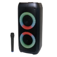 Dynalink Wireless Bluetooth Party Speaker with Colour LED Lighting Plug & Play 