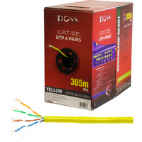 305M Cat5E Solid Cable Yellow Sold As 305M Roll