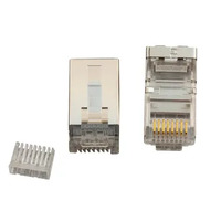 Cabac High Quality Modular Plug RJ45 8P8C Cat6 2 Piece STP 50 Pack