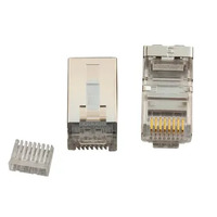 CABAC CAT6 Modular RJ Plug - Shielded 50PACK High quality pins with 50�m gold plating 