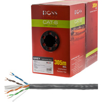 305M Cat6 Solid Cable Grey Sold As 305M Roll Only