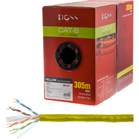 305M Cat6 Solid Cable Yellow Sold As 305M Roll Only