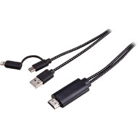 Pro.2 Type-C Lightning to HDMI Lead 8 Pin 2 in 1 USB Type C Connection 1.8m