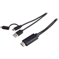 Pro.2 Type-C Lightning to HDMI Lead 1.8M Eight Pin 2 in 1 USB Type C Connection