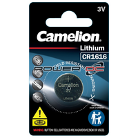 Camelion CR1616 3V Lithium Button Cell Battery for Small Gadgets Replace 5021LC 6 Pack