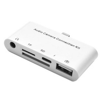 Audio Camera Connection Kit Lightning to USB SD card reader 