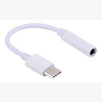 Daichi USB-C to 3.5mm Quad Audio Adapter Cable Stereo & Mic Compatible  0.1m WHT