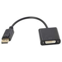 Daichi DisplayPort to DVI Female Adapter Passive 4K 30Hz V1.4 Black 0.15m