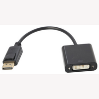 Daichi DisplayPort to DVI Female Adapter Passive 4K 30Hz V1.4 Black 0.15m