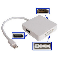Daichi Mini DisplayPort to HDMI DVI DisplayPort Adapter 0.15m White