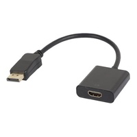 Wiretek CA451 Display Port Dual-Mode to HDMI-A Socket Adaptor 0.15m Black