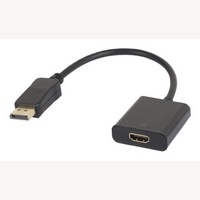 Wiretek CA451 Display Port Dual-Mode to HDMI-A Socket Adaptor 0.15m Black