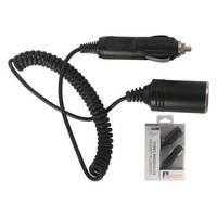 Car Cigarette Lighter Plug Male To Socket Female Extension 10A Curly Cord 
