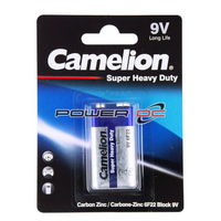 Camelion 9V BP1 Flashlight Remote Controls & Clocks Blue Series Super Heavy Duty Battery