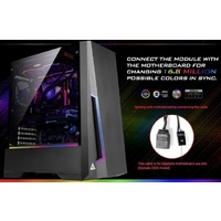 Antec ATX ARGB Front LED Control Tempered Glass 120mm Pre installed Gaming Case