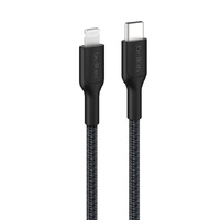 Belkin BoostCharge Pro Braided Lightning to USB-C Cable (1M) - Black (CAA022FQ1MBK),3A/15W, 480Mbps,350K+ Bends,Apple, MFI-Certified, 2 Years Warranty