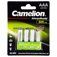 Camelion 1.2V 4AAA 800 mAh Rechargeable Battery for Digital Camera & Toys Shaver
