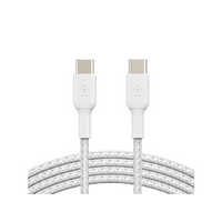 Belkin USB-C to USB-C Braided Cable  1m - White