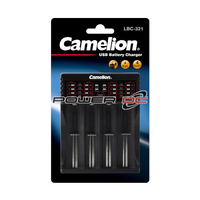 Camelion LBC-321 5V Li-ion Ni-Cd Ni-Mh USB Multiple Battery Charger LED Indicator