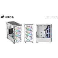 Corsair iCUE 220T RGB Airflow Smart ATX mATX Mini-ITX Case White 2 Year Warranty