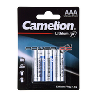Camelion FR03 1.5V Lithium AAA BP4 Battery for Remote Camera Mouse & Vehicle