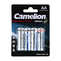 Camelion FR6 1.5V Lithium AA BP4 Battery for Remote Camera Mouse & Vehicle