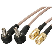 Dual patch lead to Dual SMA Female RF antenna adaptor