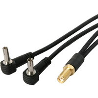 Dual patch lead to single SMA Female RF antenna adaptor righ Angle