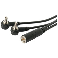 Dual TS5 Connector Patch Cords to single FME male Right Angle RF Ports