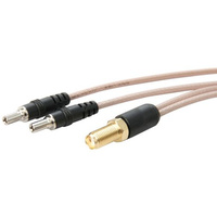 Dual TS5 to single SMA Female - Straight RF Ports