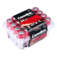 Camelion LR6 AM3 1.5V AA Alkaline Battery 24 Pack for PDAselectric Games Radios 
